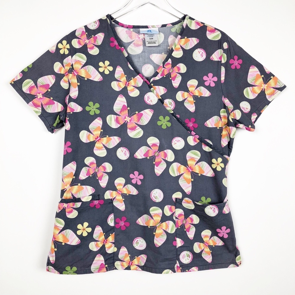 SB Scrubs Butterfly Scrub Top